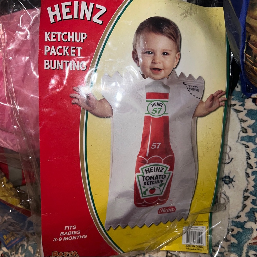 Heinz tomato ketchup baby infant bunting  costume cute!